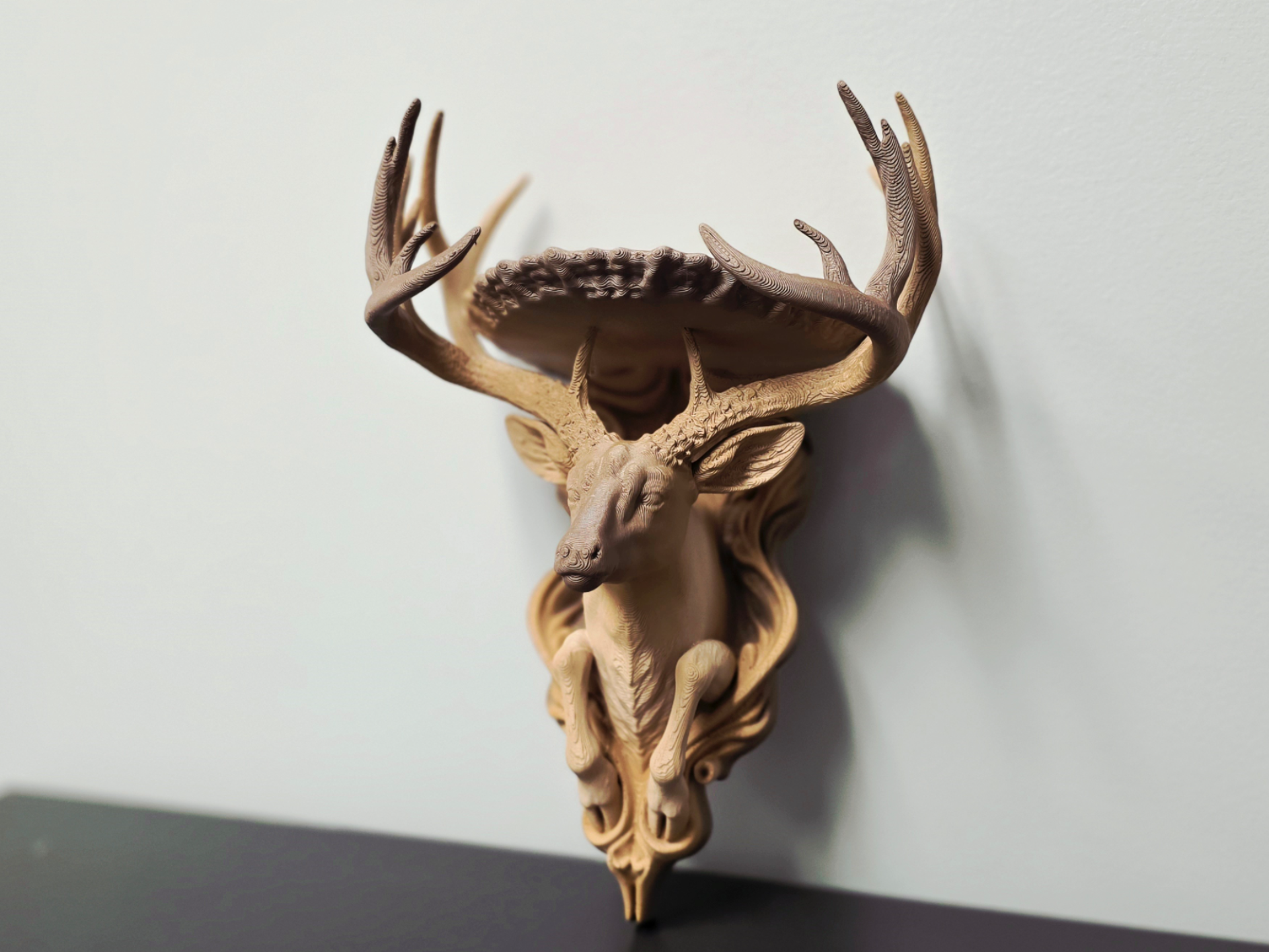 Whitetail Deer Wall Hang Shelf