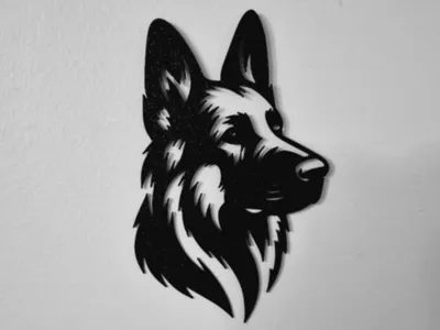 German Shepherd Dog 2d wall art
