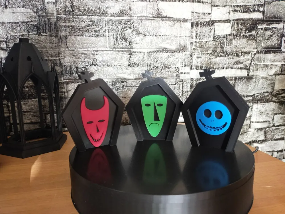HALLOWEEN FRIDGE MAGNET - LOCK, SHOCK AND BARREL - Free 3D Print Model ...