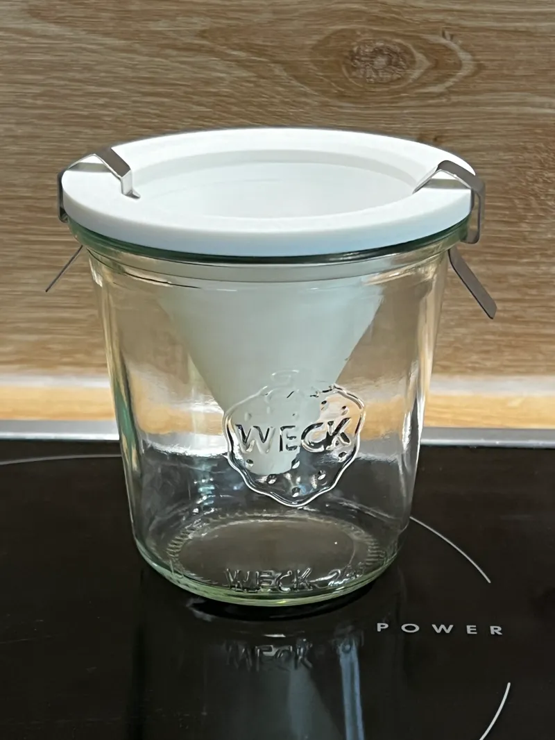 Fruchtfliegenfalle für Weck Glas (fruit fly trap)