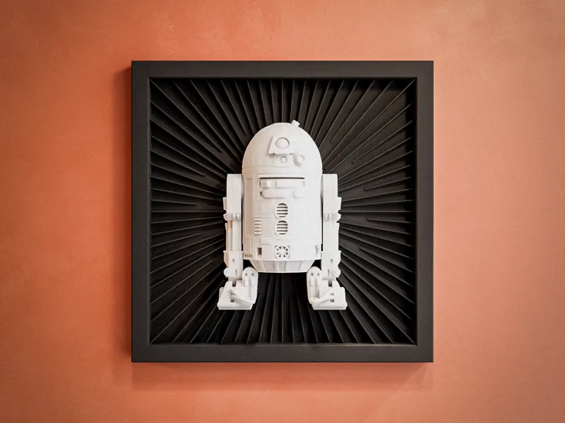 R2-D2 - Star Wars 3D-Wallart - No AMS