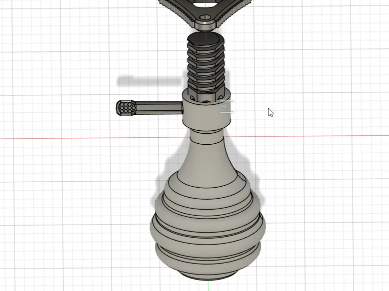 ErgoQuickSwap Mini Paint Handle: No Supps 3D Model