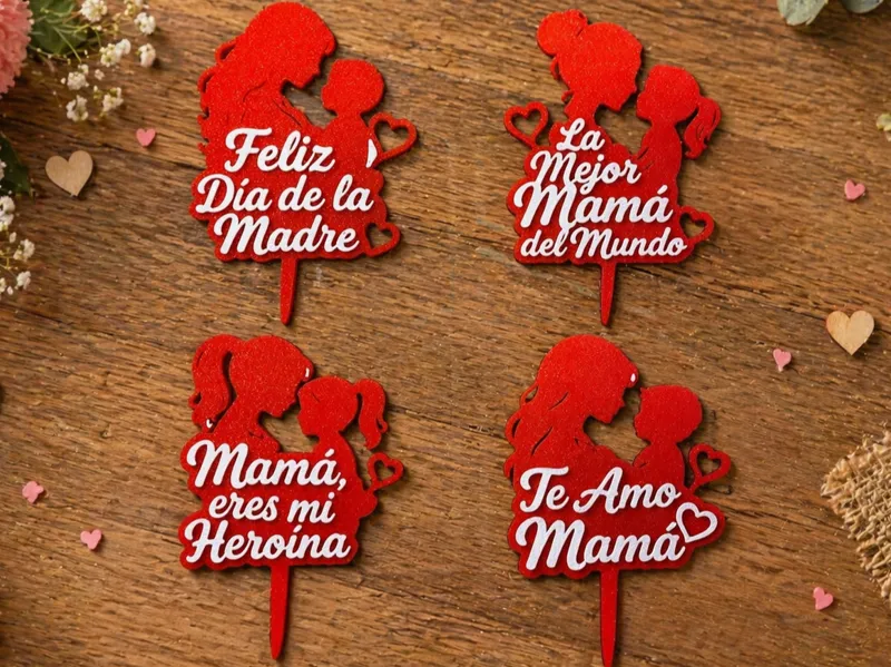 Mother’s Day Cake Toppers – Spanish Set