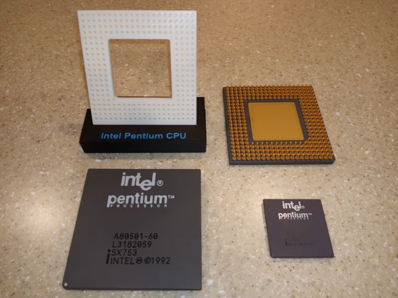 Intel Pentium 60 CPU Model With Display Socket