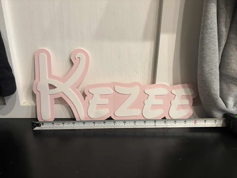Disney Name Sign Kezee Kid Room Wall Decor