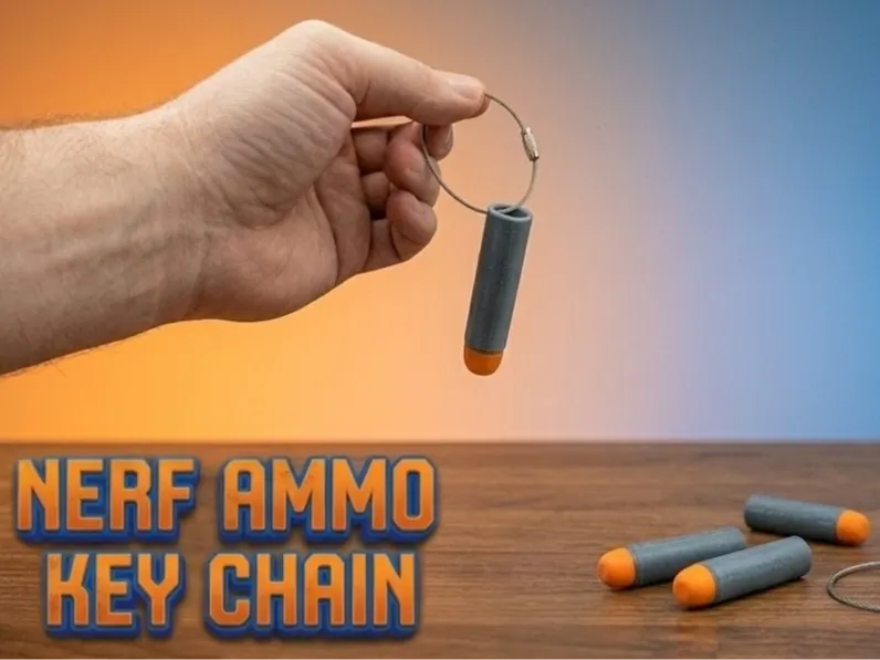 Nerf Ammo Key Chain