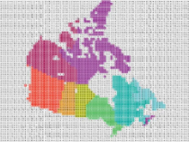 Canada map jigsaw puzzle