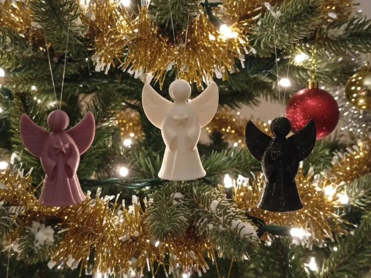 Ange de Noël - porte-clés ou décoration