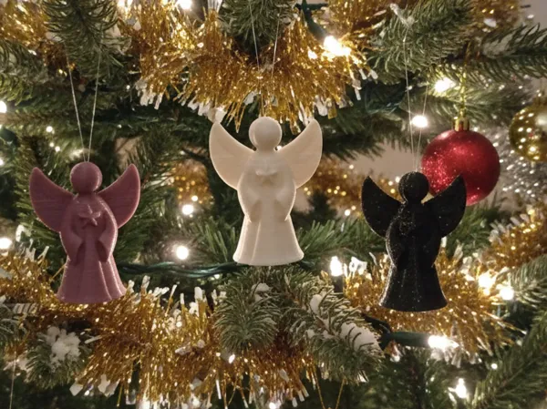 Ange de Noël - porte-clés ou décoration
