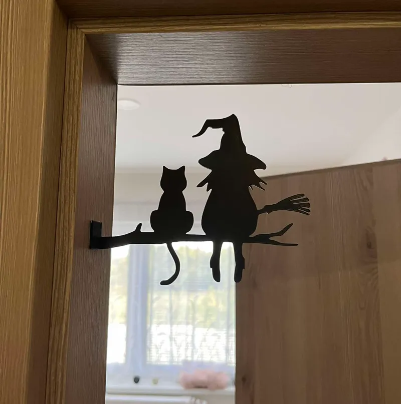 Halloween door decor