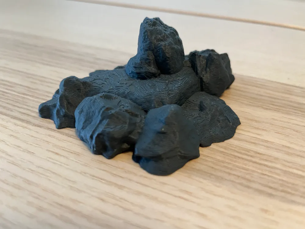 Wargaming terrain rock formation 004 by Dan Høegh - MakerWorld