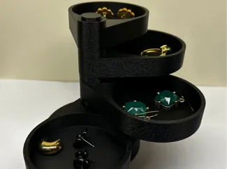 Rotating jewelry box (no bearings)