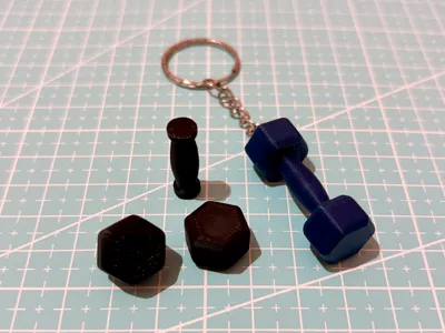 Dumbbell Keychain - NO AMS