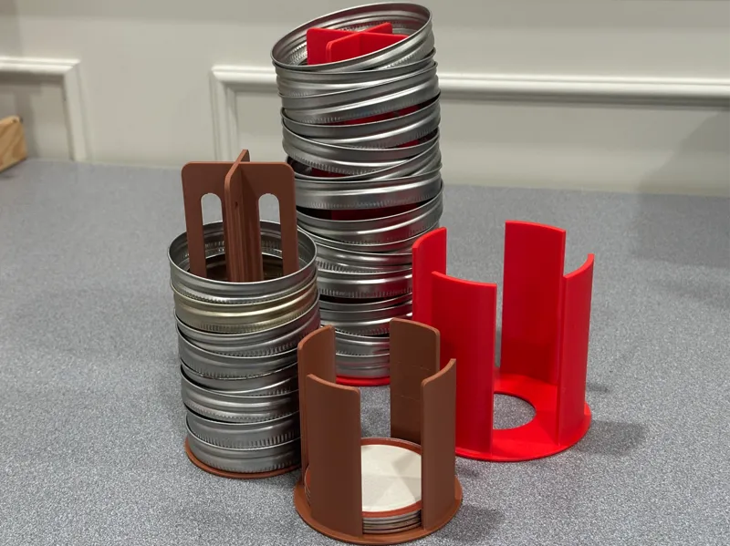 Mason Jar Lid Holder - Wide and Regular Mouth