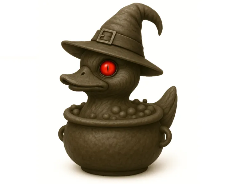Canard-Chaudron d'Halloween