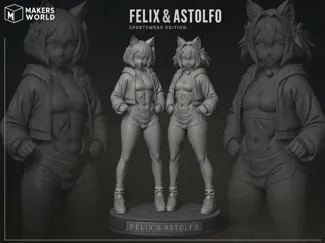 Felix and Astolfo: Femboy duo on the sports wave