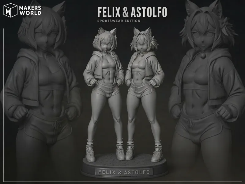 Felix and Astolfo: Femboy duo on the sports wave