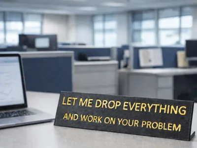 Drop Everything - Sarcastic Desk Sign
