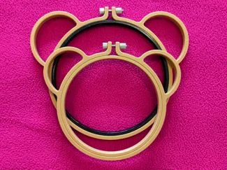 Embroidery Hoop Teddy Bear