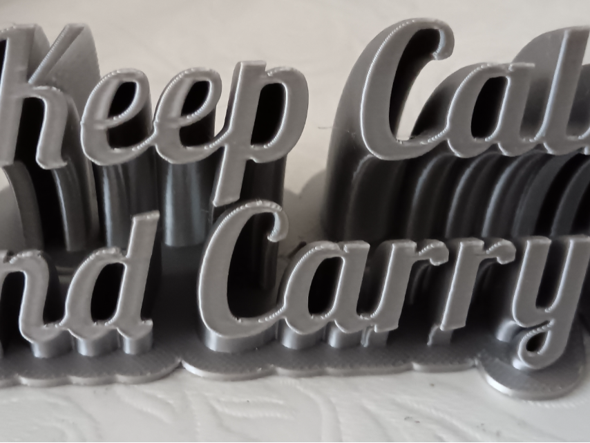 Keep Calm And Carry On Motivational  Desk Sign