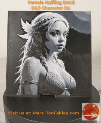 D&D  Female Halfling Druid -MTF-Hueforge