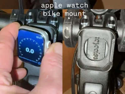 apple watch 9 45mm bike mount with cable ties