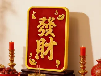 Prosperity no AMS required Desktop Photo Frame Text Ornament Spring Festival Gift for Friends and Colleagues Year of the Horse New Year Gift 2026 New Year Decoration Maltose
