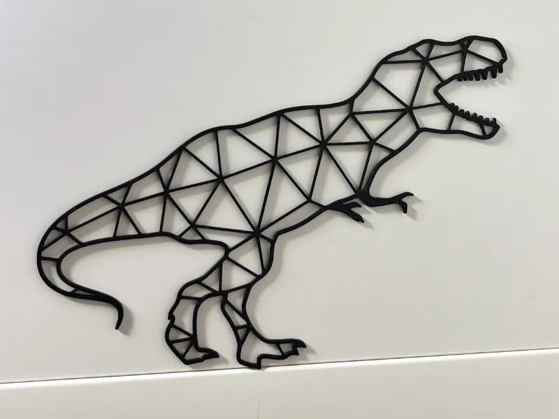 T-rex dinosaur wallart (polygon style & only 4g)