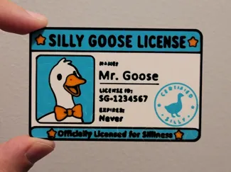 Silly Goose License