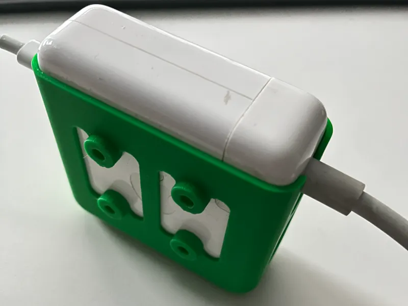 87w macbook charger / adpate under desk mount