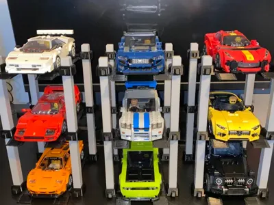 Speed Champions 3 Car Lift Display Stand