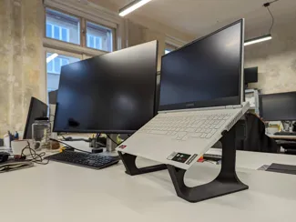 Stylish laptop stand and raiser