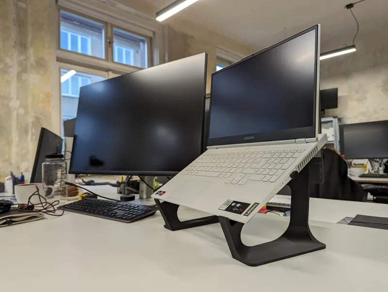 Stylish laptop stand and raiser