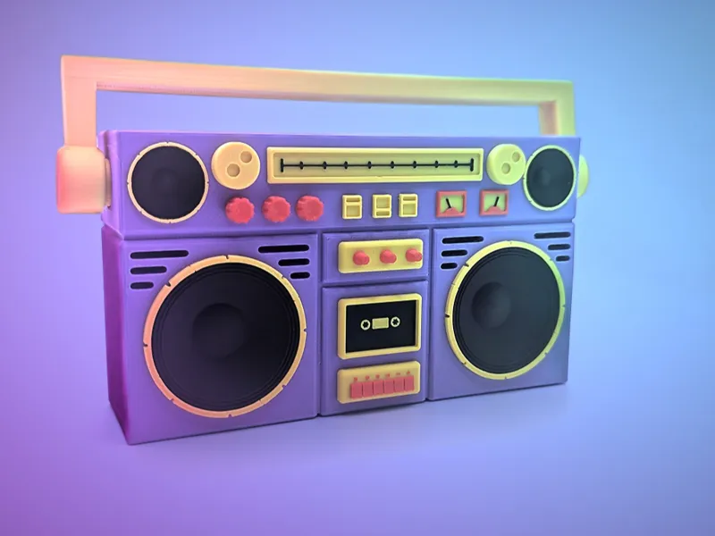 80s style boombox