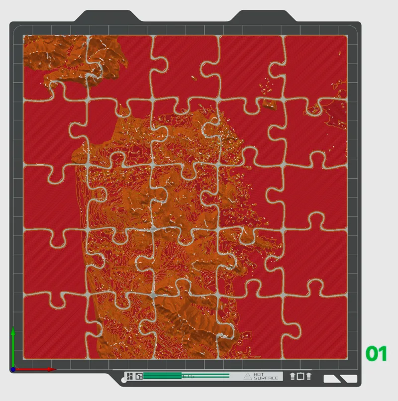 Terrain Puzzle 5x5 | San Francisco