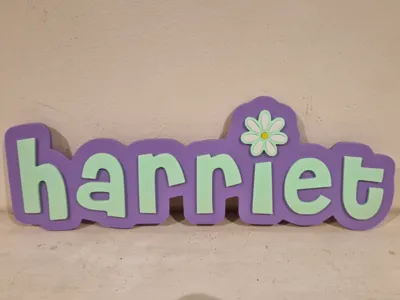 Harriet door\wall sign