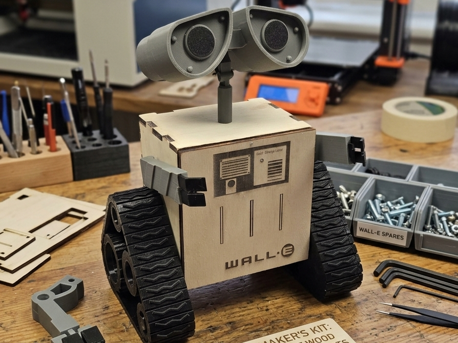 DIY WALL·E Modell – Hybrid-Projekt Laser-Cut & 3D