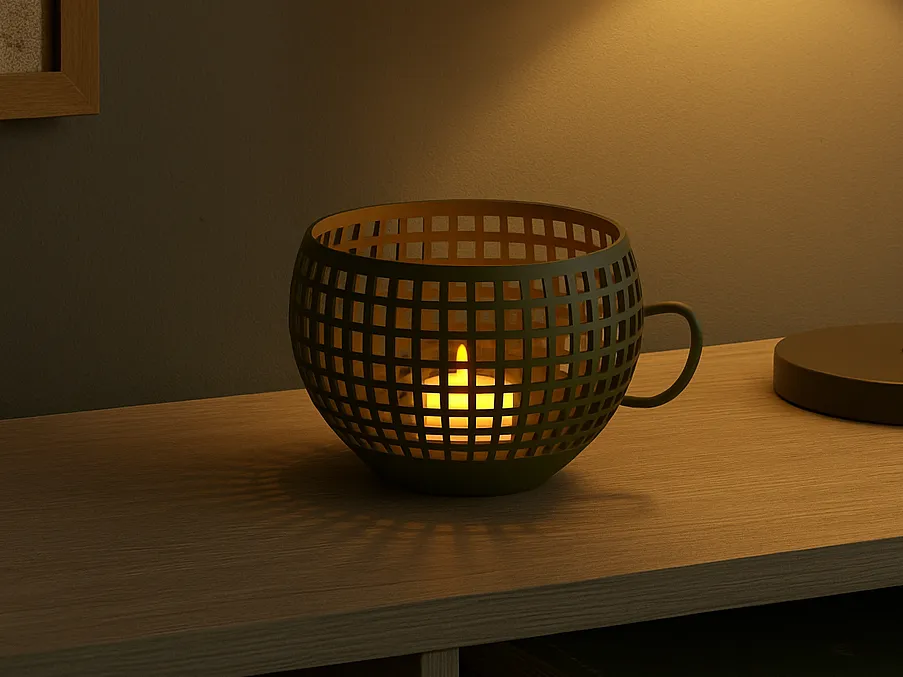 Tealight Cup by Chris 3d World MakerWorld: Download Free 3D Models