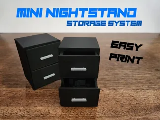 Mini Nightstand Storage System