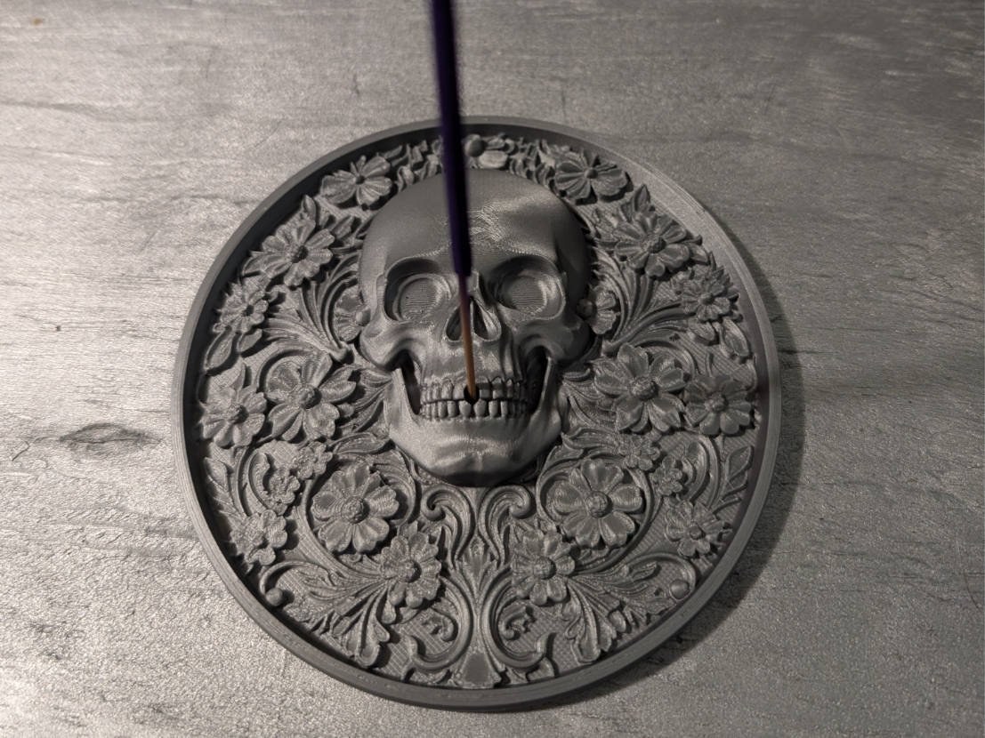 Botanical Skull Ash Catcher