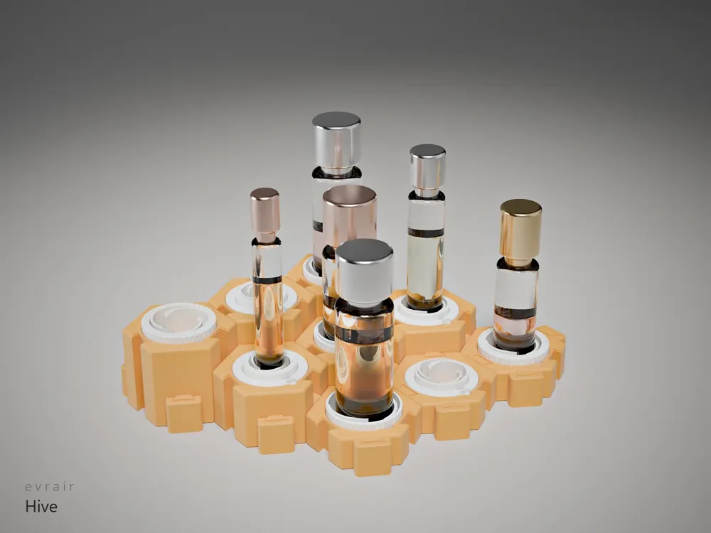 Hive Modular Perfume Decant Holder - Expandable - Free 3D Print Model ...