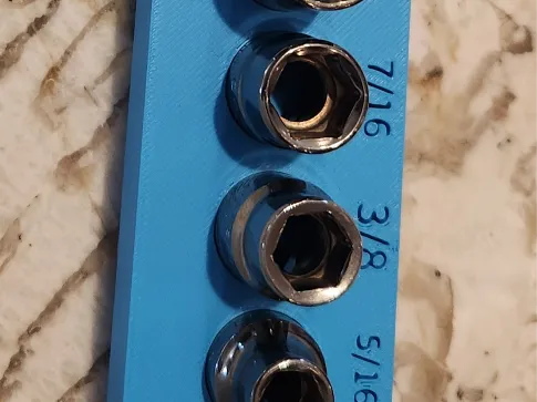 Gridfinity craftsman 6point SAE shallow (9 pieces)