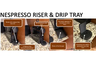 NESPRESSO RISER & ALTERNATE DRIP TRAY OPTIONS