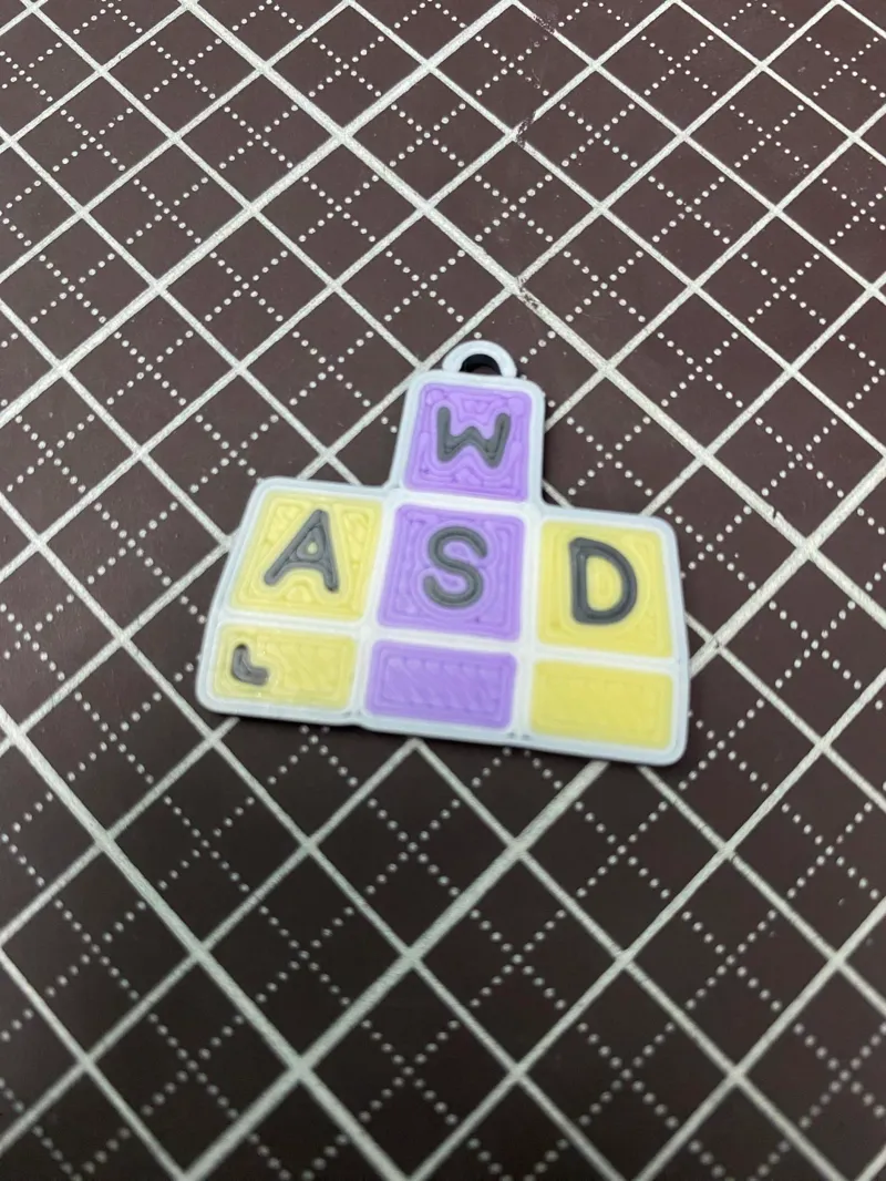 #17 Computer Keyboard WASD Key Chain