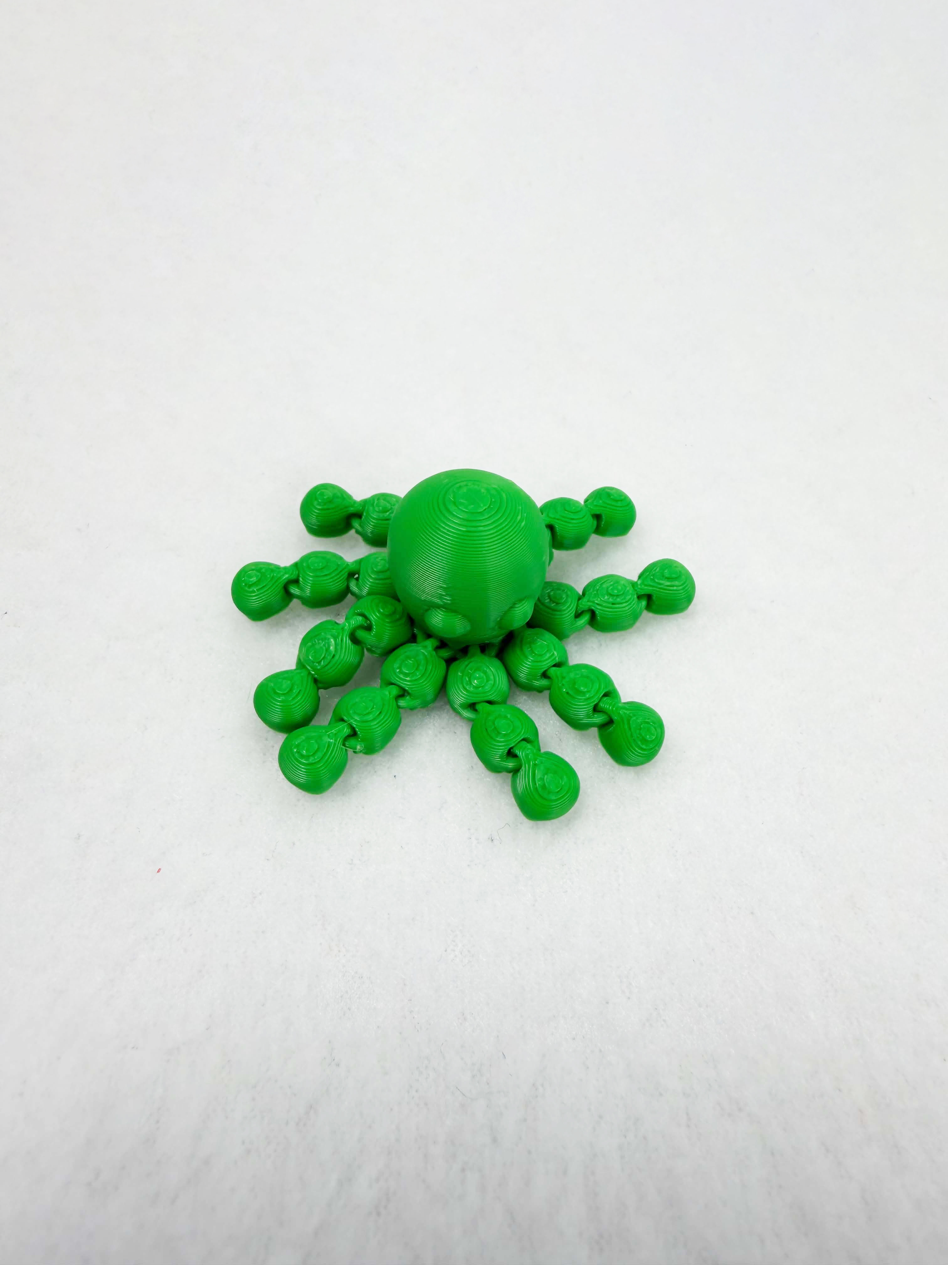 Miniatura 4 do modelo 3D Mini Octopus – Articulated & Keychain