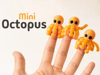 Mini Octopus – Articulated & Keychain