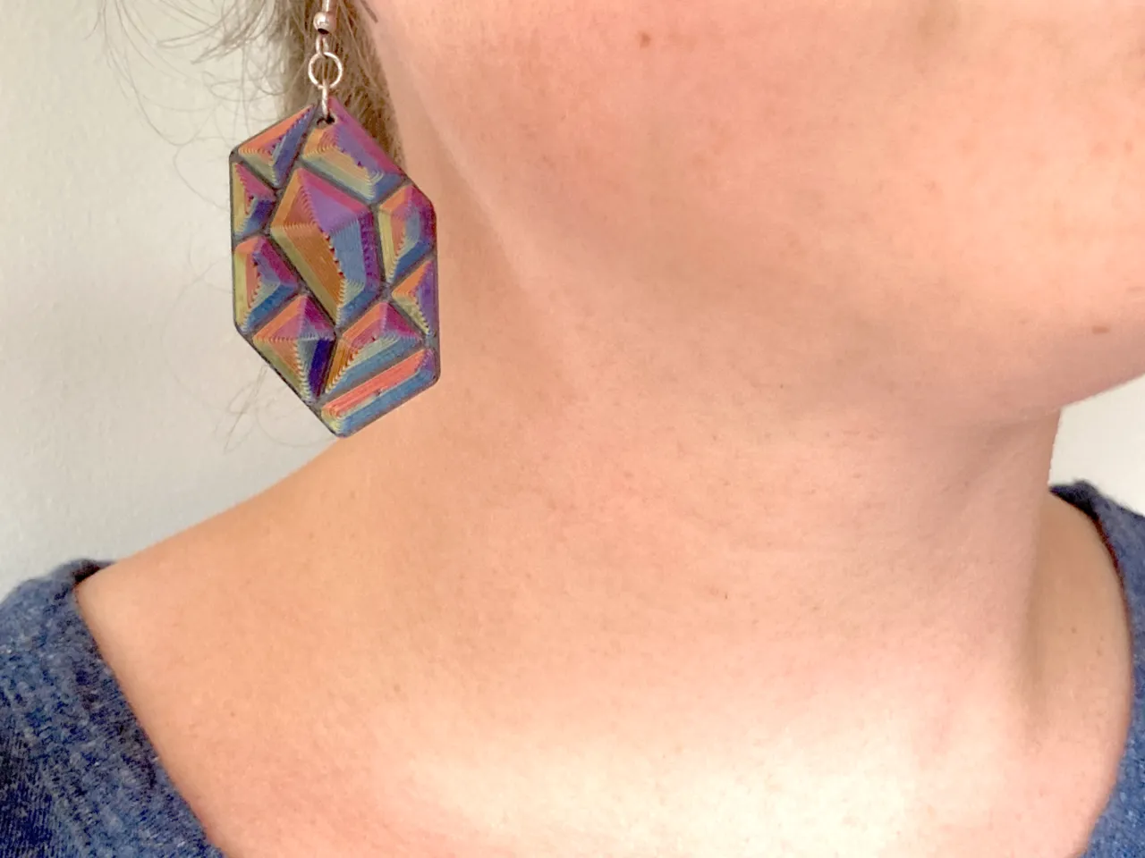 Faceted Gem Earrings view 2