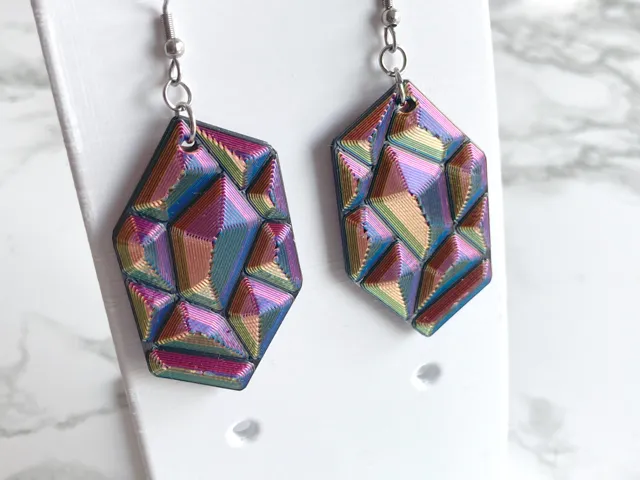 Faceted Gem Earrings