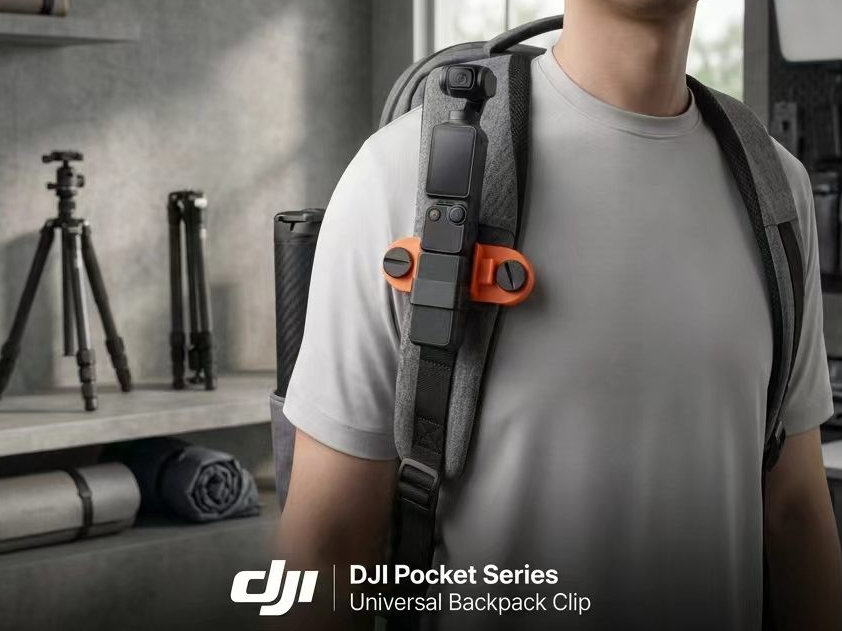 DJI Osmo Pocket 3 & Pocket 4 背包夹
