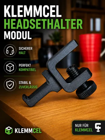 Accesorio para auriculares: Klemmcel Kopfhörerhalter–Headset immer griffbereit — vista de referencia 2